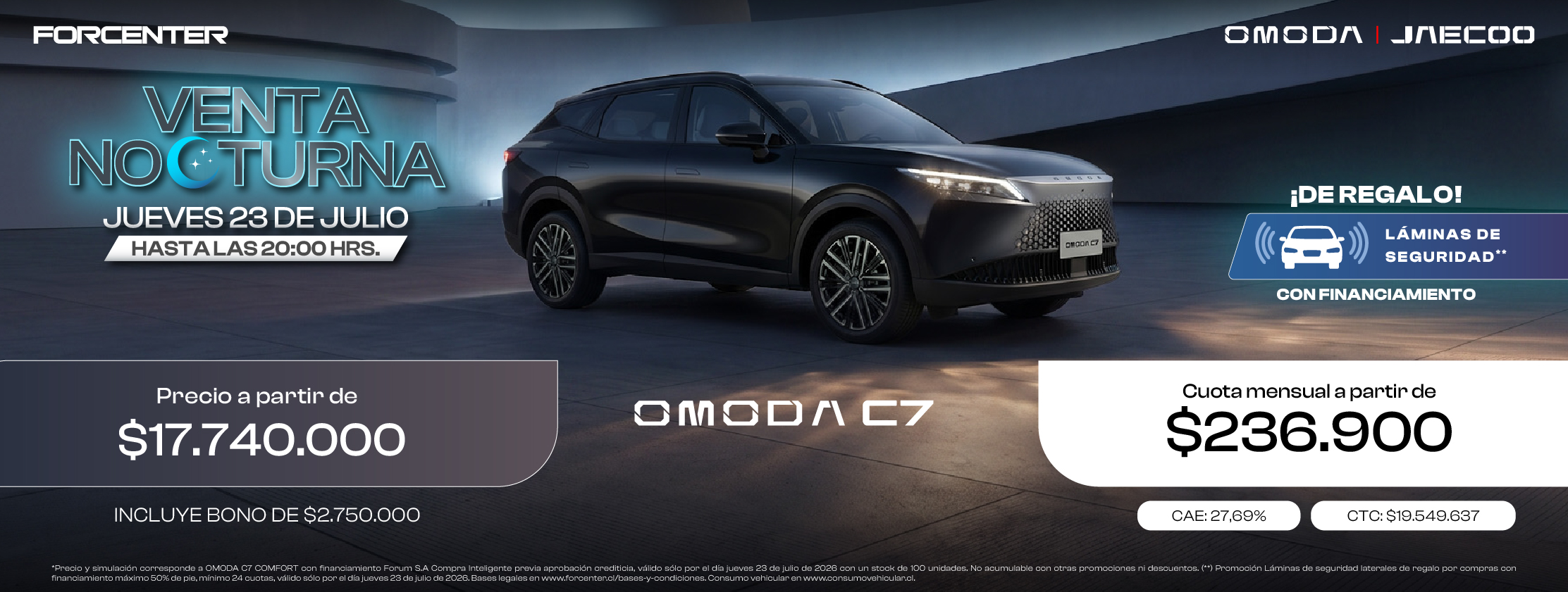 Venta Nocturna  OMODA C5 