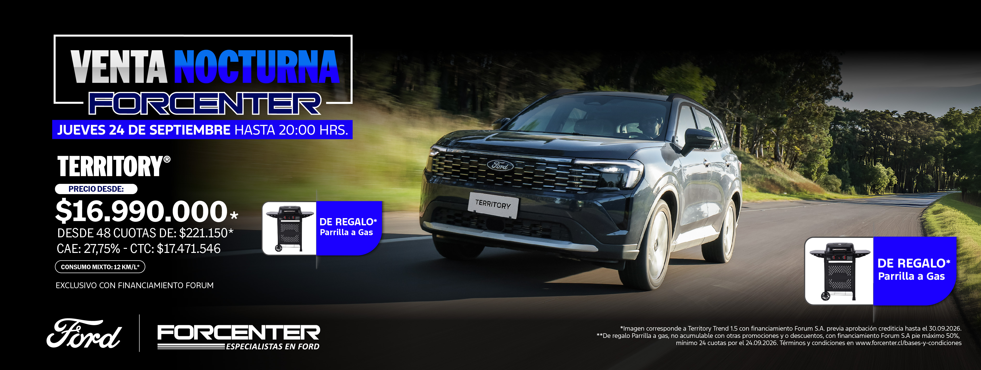 Venta nocturna Ford