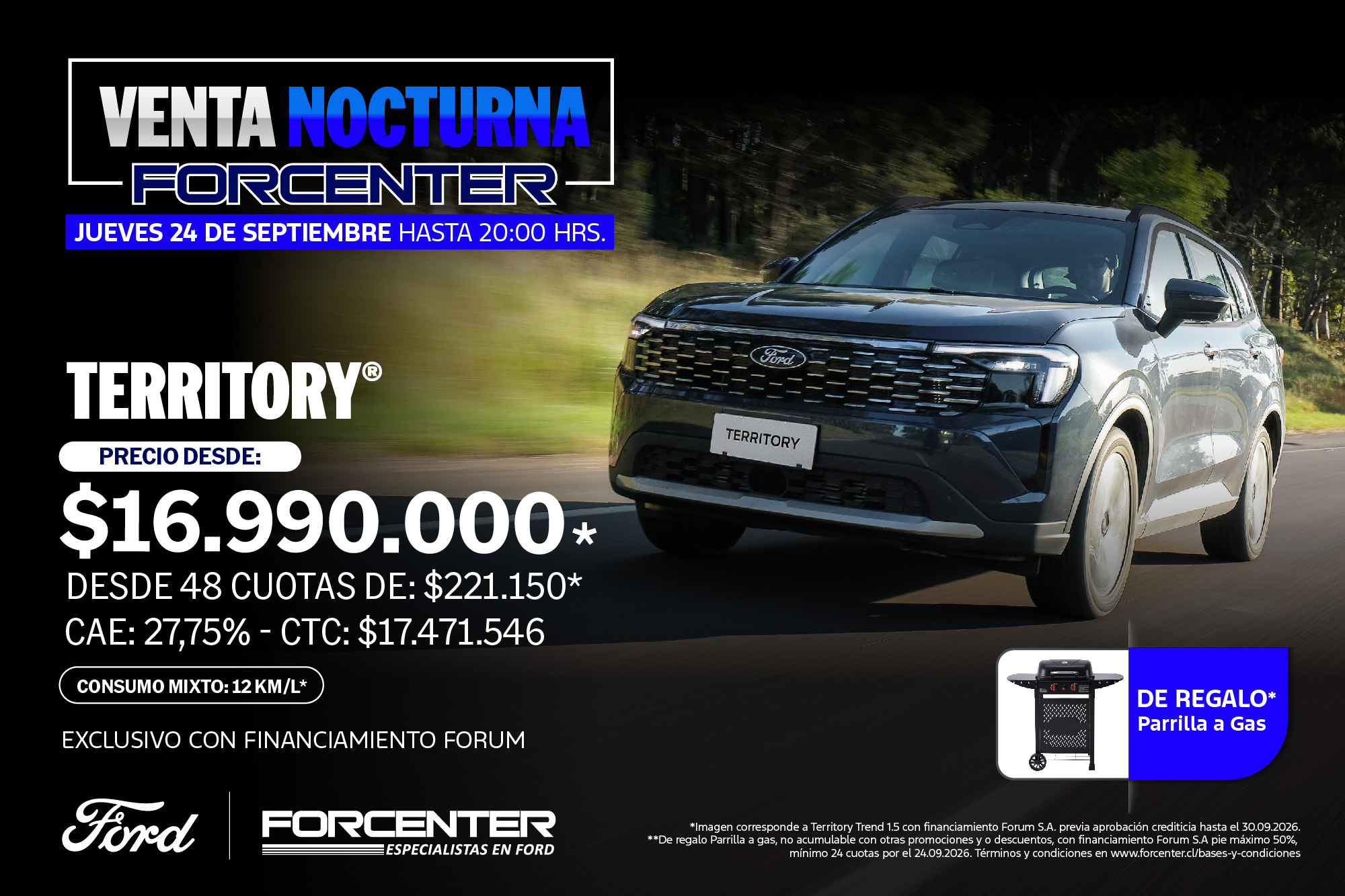 Venta nocturna Ford